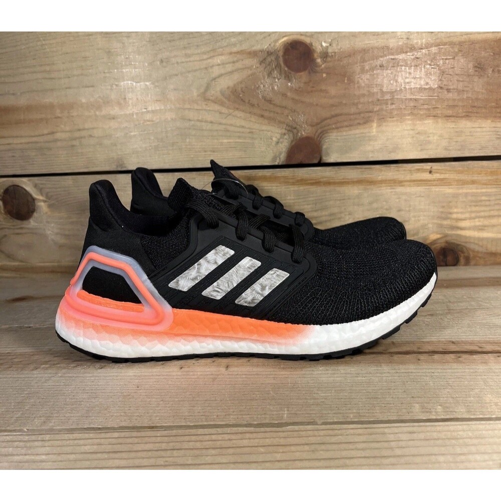 NEW - Adidas Ultraboost Core Black Signal Coral Youth (boys) 4 / Womens 5 EG0756